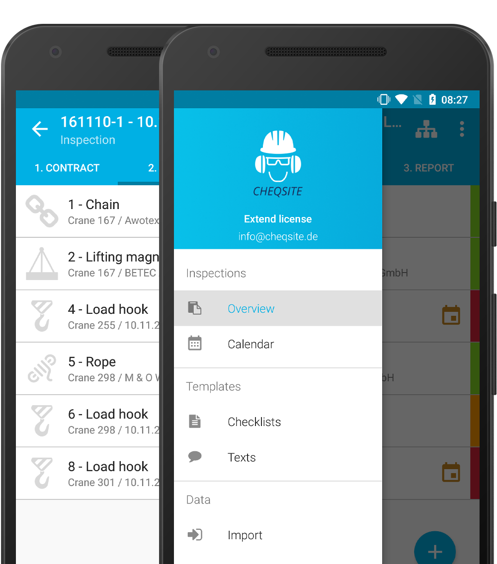 Functions of the Load Handling Attachments Inspection / Slings Inspection App